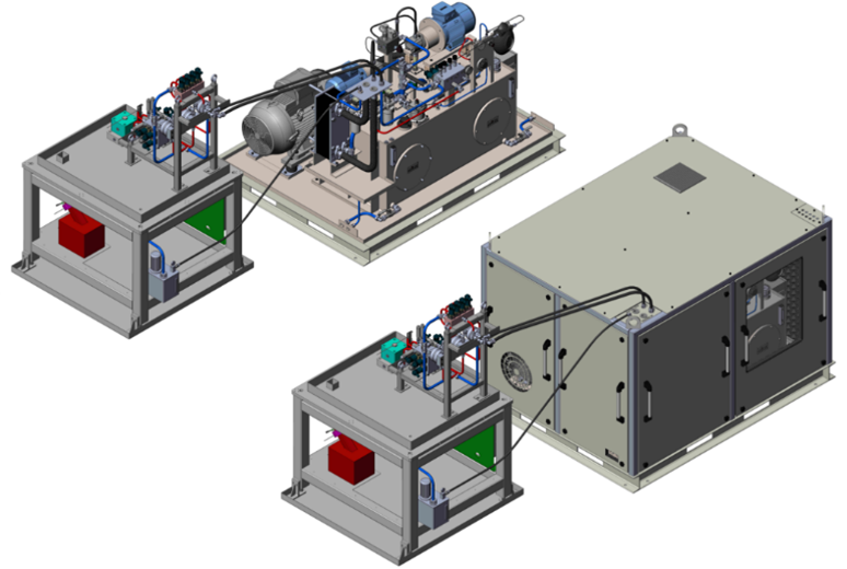 Hydraulic test bench